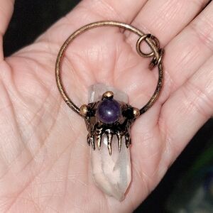 Amethyst Crystal Pendant Necklace